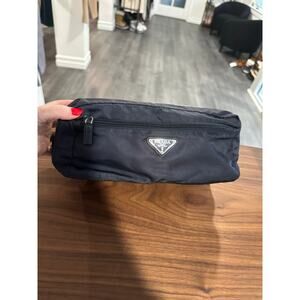 Prada Re-Nylon and Saffiano Leather Travel Pouch